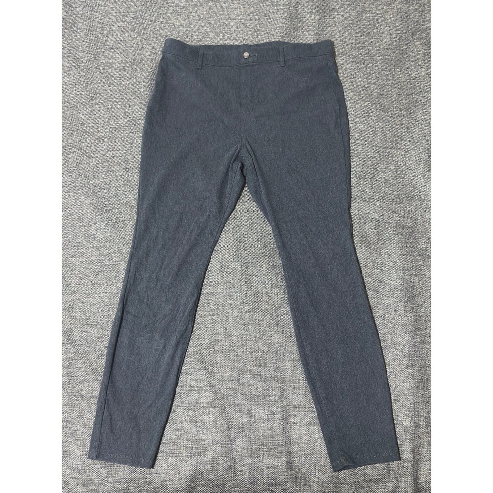 Time and Tru Womens XL Pants Grey Pull On Stretch Millenium